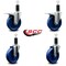 Service Caster 5'' Solid Poly Swivel 1-1/4'' Expanding Stem Caster Set 2 Total Lock Brakes, 4PK SCC-EXTTL20S514-SPUS-2-S-2-114 - alternate 5